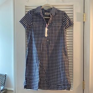 NWT Vineyard Vines gingham shirt dress, size 4